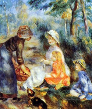  Seller Painting - the apple seller Pierre Auguste Renoir